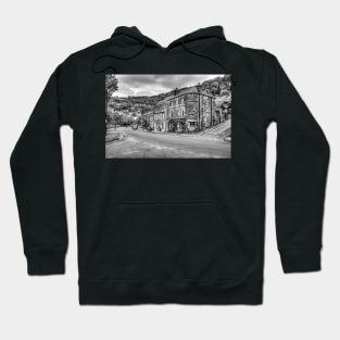 Matlock, Derbyshire, UK, Black And White Hoodie